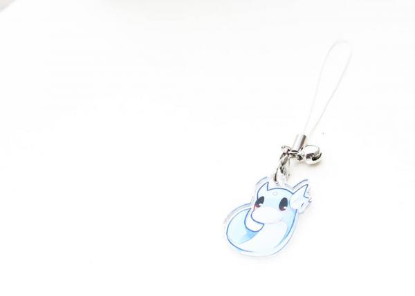 Pokemon Dratini 1" Mini Acrylic Charm with Phone Strap (Double Sided Front & Back) picture