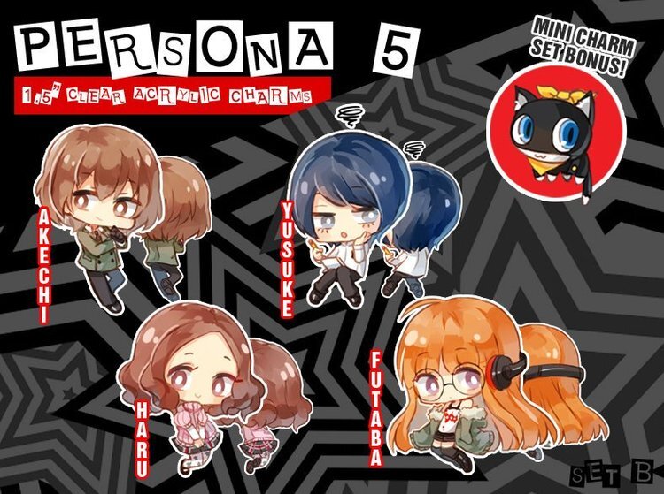 Persona 5 SET B Acrylic Charms picture