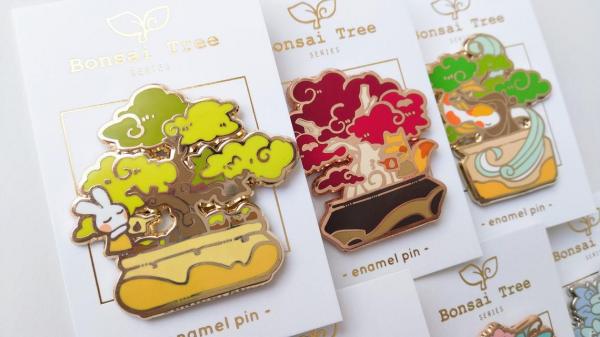 Bonsai Trees - Large Hard Enamel Pin picture