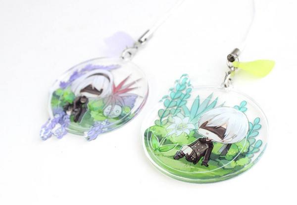 2B and 9S - Nier Automata Deluxe Acrylic Charms picture