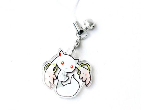 Puella Magi Madoka Magica Kyubey 1" Mini Acrylic Charm picture