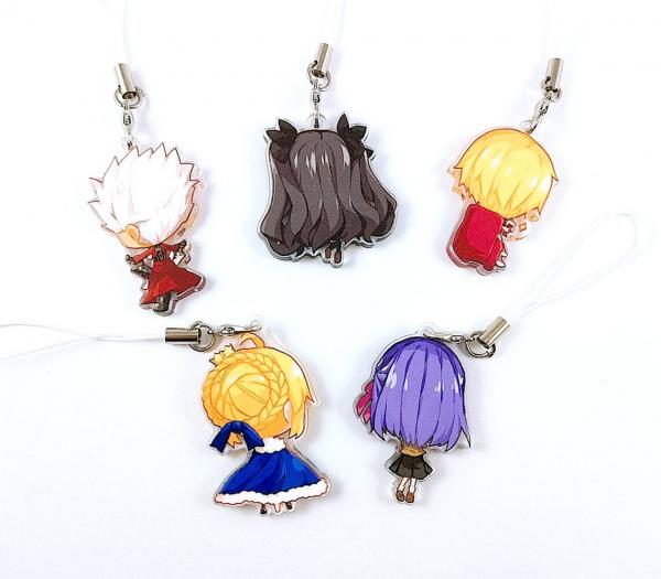 Fate Set: Archer, Rin Tohsaka, Gilgamesh, Saber, Sakura Matou -  Acrylic Charms picture