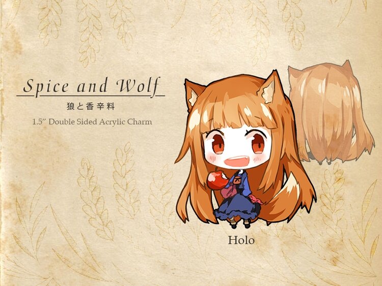 Holo (Spice &amp; Wolf) Acrylic Charm picture