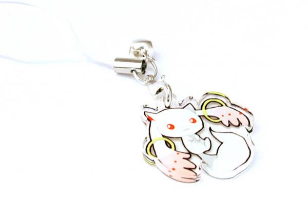 Puella Magi Madoka Magica Kyubey 1" Mini Acrylic Charm