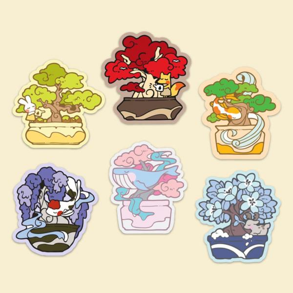 Bonsai Trees - Original High Quality Vinyl Stickers picture