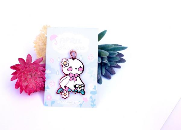 Teru Teru Bozu Large Hard Enamel Pin picture