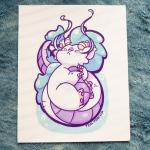 PRINT- WATER CAT-DRAGON