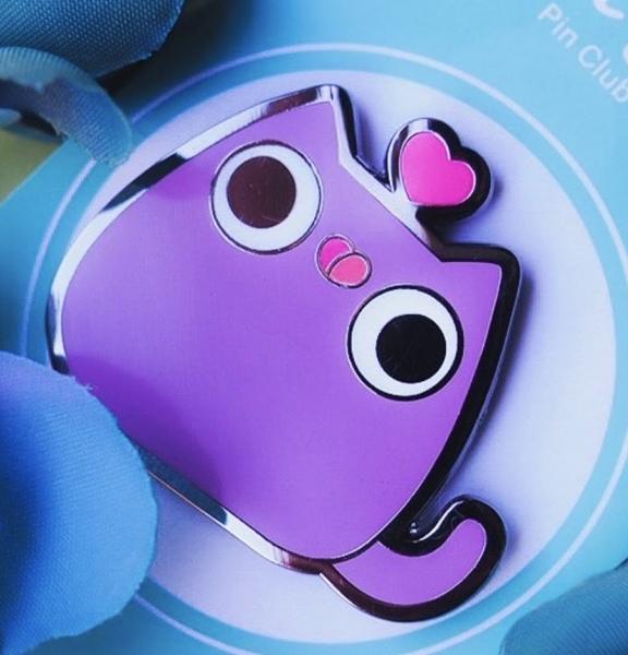 PIN- Moop the Purple Cat *CLEARANCE* picture