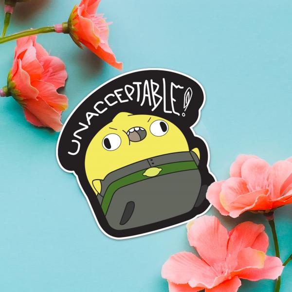 STICKER- LemonGrab: "Unacceptable" picture