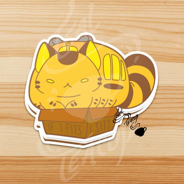 STICKER- CatBus "Fits I Sits"