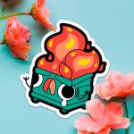 STICKER: Dumpster Fire