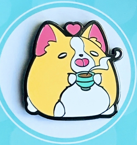 PIN- Corgi Tea (Coffee) - A picture