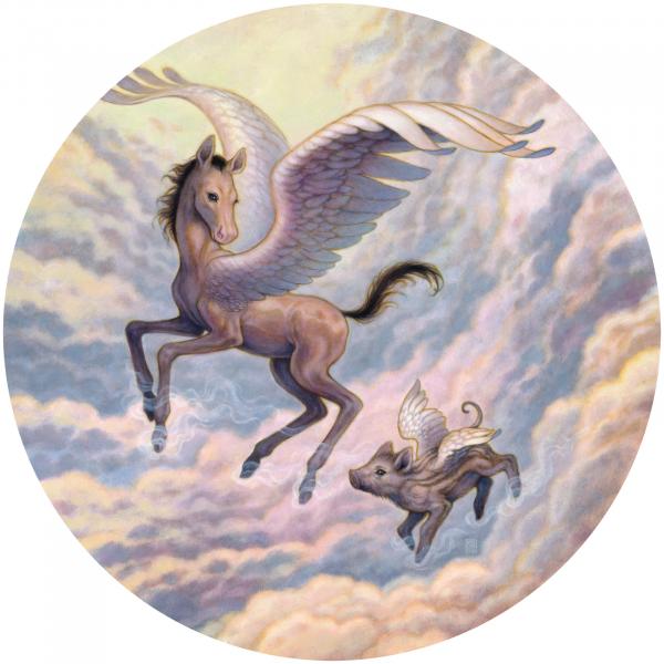 Pegasus and Chrysaor Original Oil Painting picture