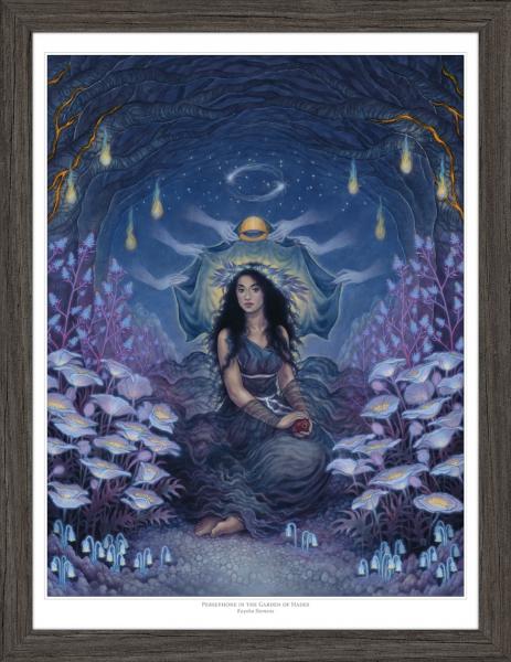 Persephone in the Garden Art Print picture