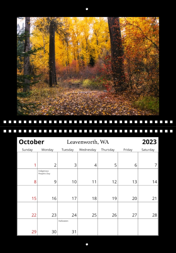 2023 Landscape Calendar picture