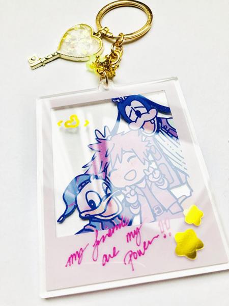 kingdom hearts 4in trio polaroid charm