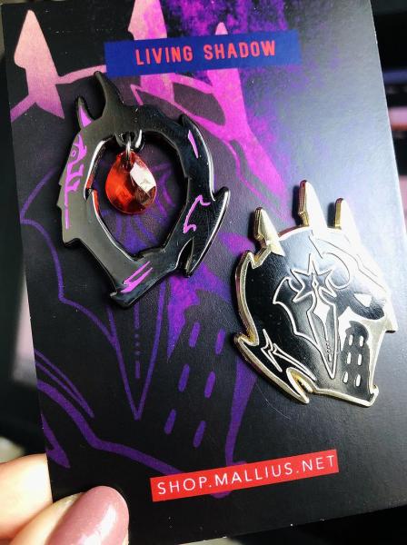 ffxiv 2pc dark knight enamel set