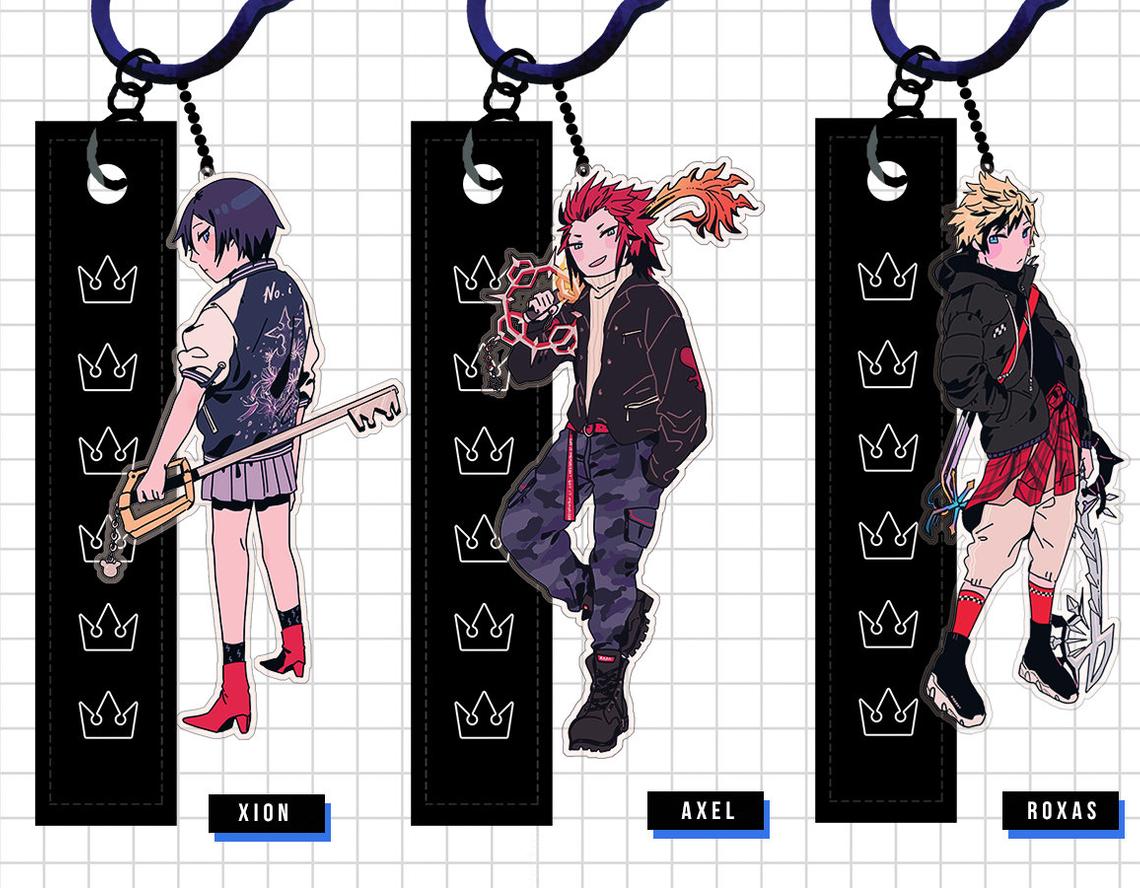 kingdom hearts x streetwear 4in keychain picture