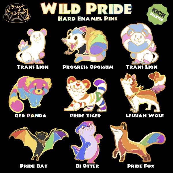 Wild Pride Enamel Pins