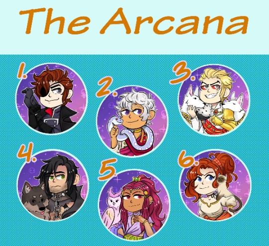 The Arcana Game Buttons! picture