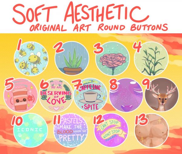 Soft Aesthetic Buttons!