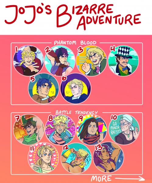 JJBA Button Mega-Set! picture