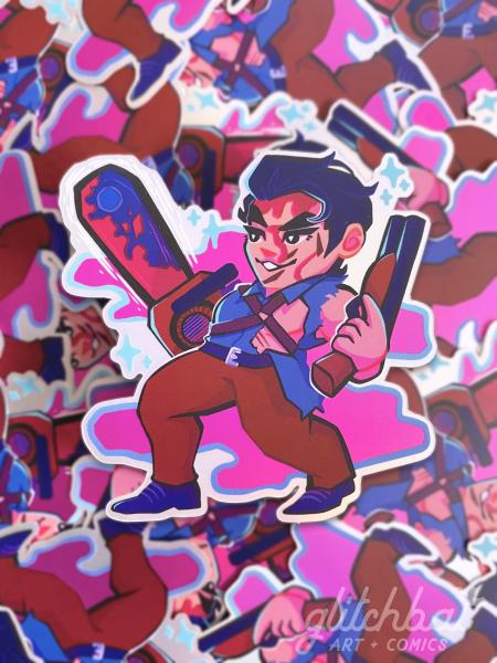 ASH WILLIAMS - 3" vinyl sticker picture