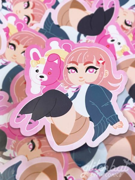 CHIAKI AND MONOMI - 3" vinyl sticker