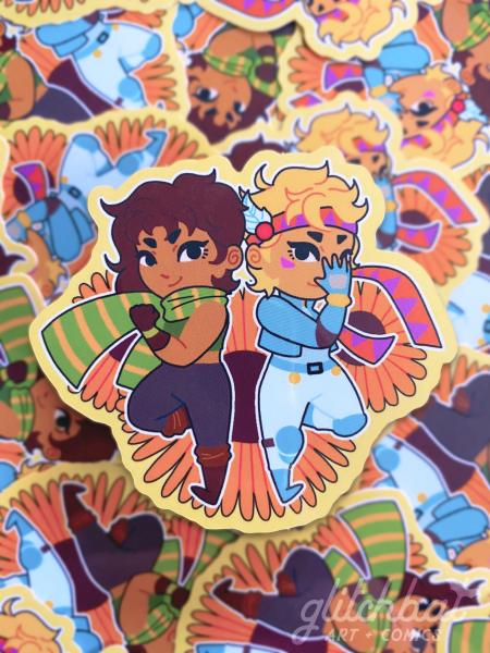 CAESAR AND JOSEPH - 3" vinyl sticker picture