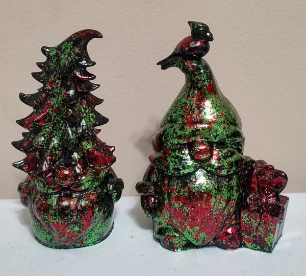 Resin holiday gnomes