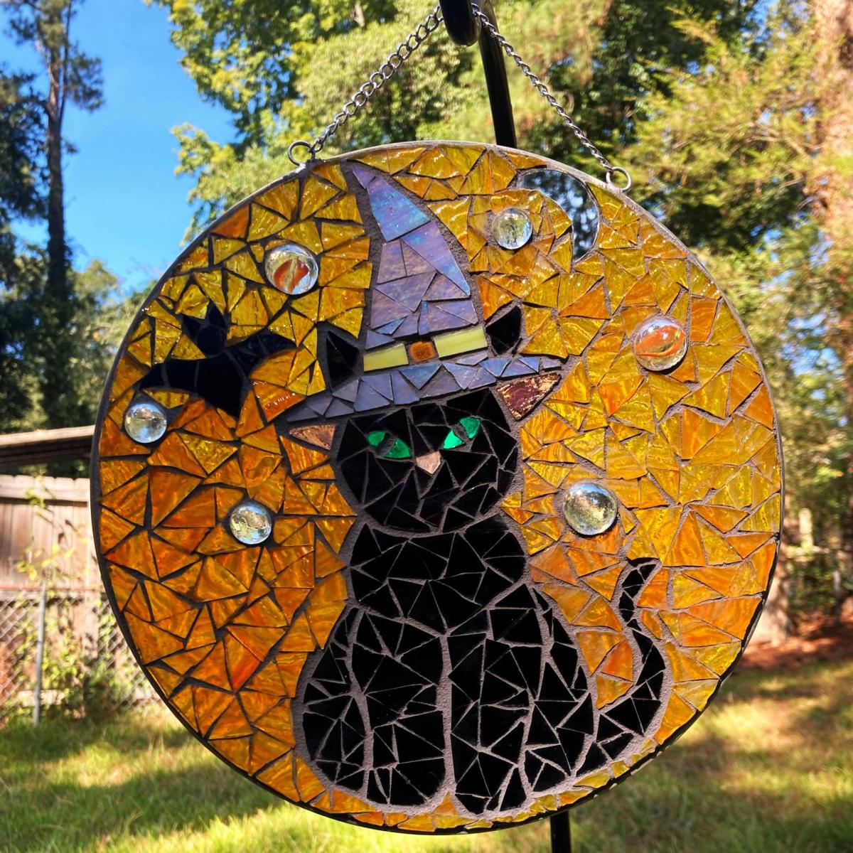 Halloween Black Cat Suncatcher picture