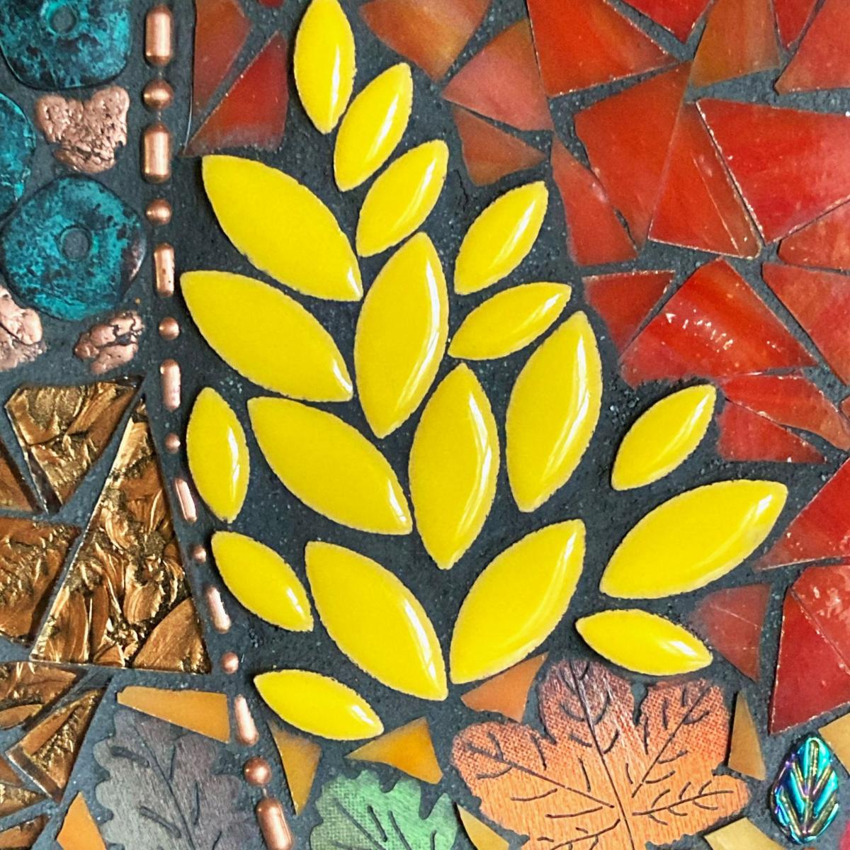 Harvest Bounty Mosaic Pumpkin picture