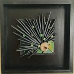 Slate and Pebble Mosaic Wall Panel