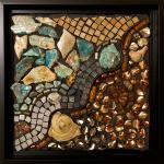 Rustic Coastal Mixed Media Mosaic Wall Panel