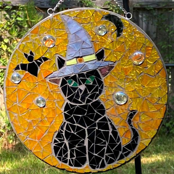 Halloween Black Cat Suncatcher