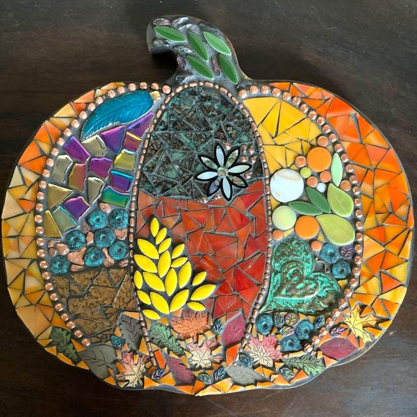 Harvest Bounty Mosaic Pumpkin