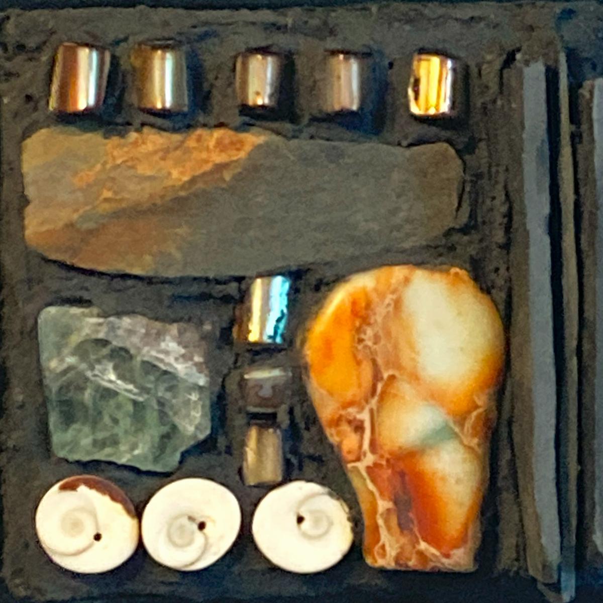 Mini Slate and Shell Mosaic Wall Panel picture