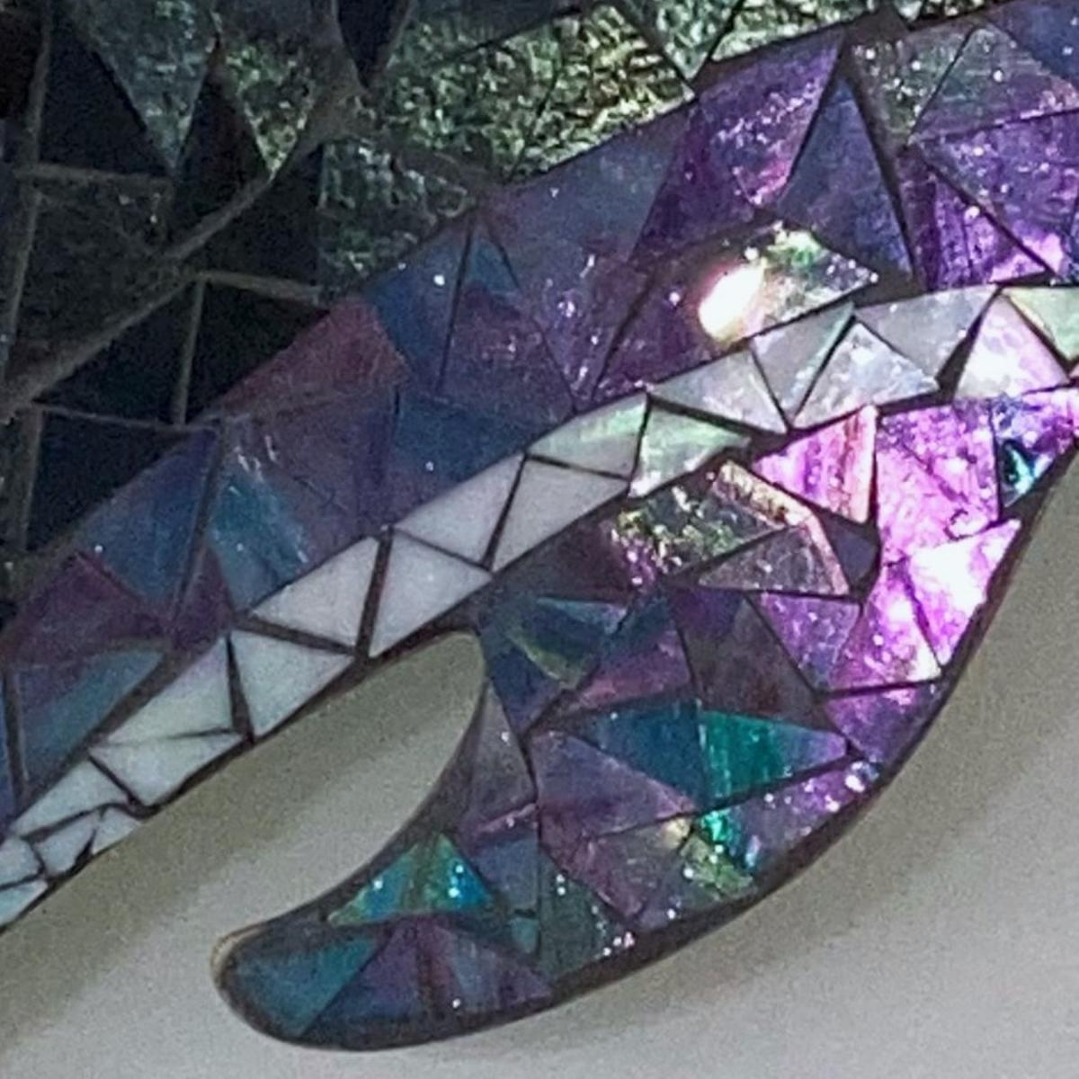 Stained Glass Mosaic Dolphin Wall Hanging picture