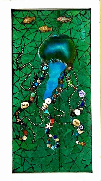 Agate Jellyfish Suncatcher