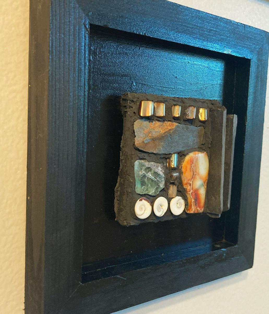 Mini Slate and Shell Mosaic Wall Panel picture