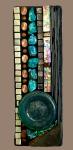 Mason Jar and Chrysocolla Mosaic Wall Panel
