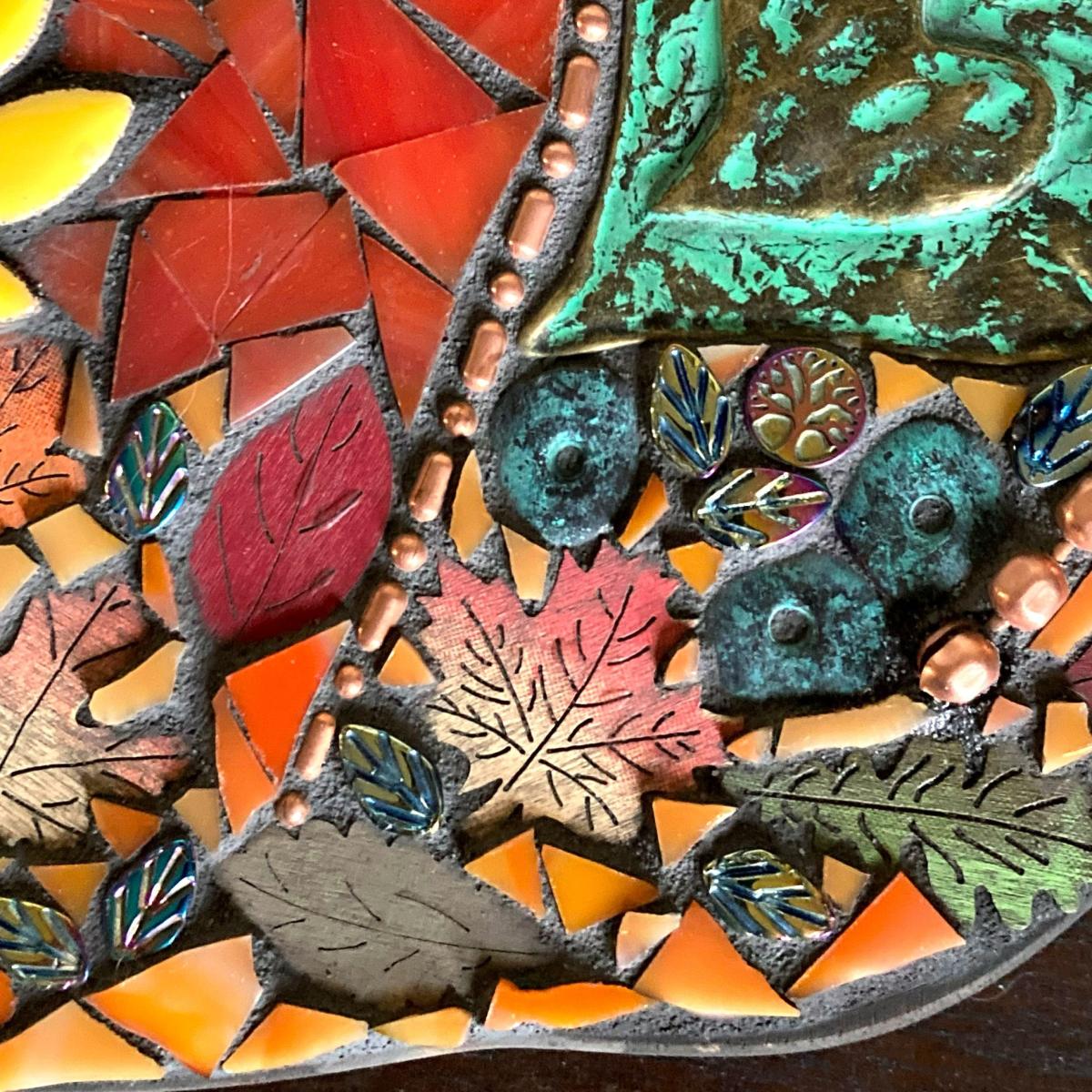 Harvest Bounty Mosaic Pumpkin picture