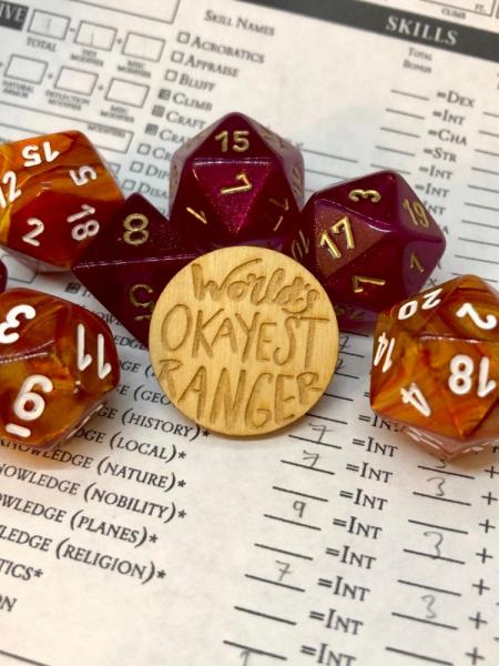 D&D Pin World's Okayest Ranger Pin picture