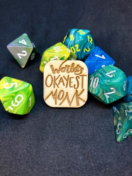 D&D Pin World's Okayest Monk Pin picture