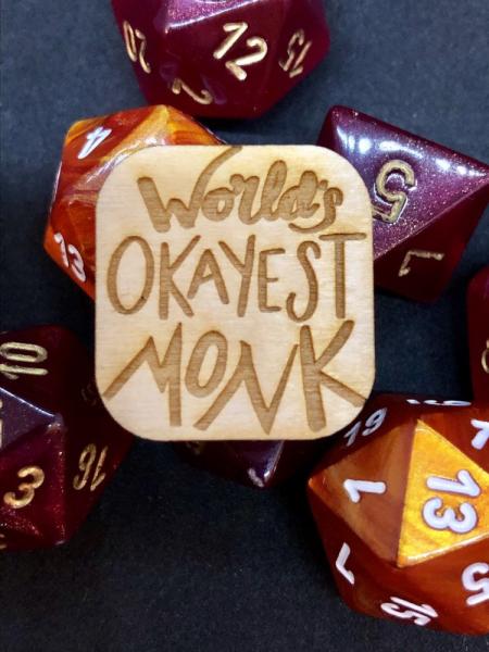 D&D Pin World's Okayest Monk Pin picture