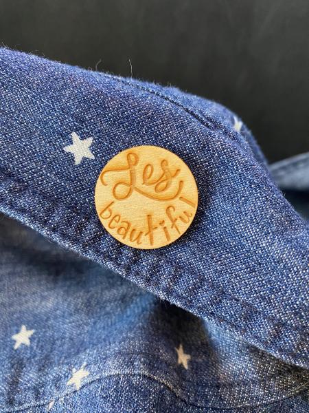 LGBTQ+ Wooden Pin- Les-Beautiful picture