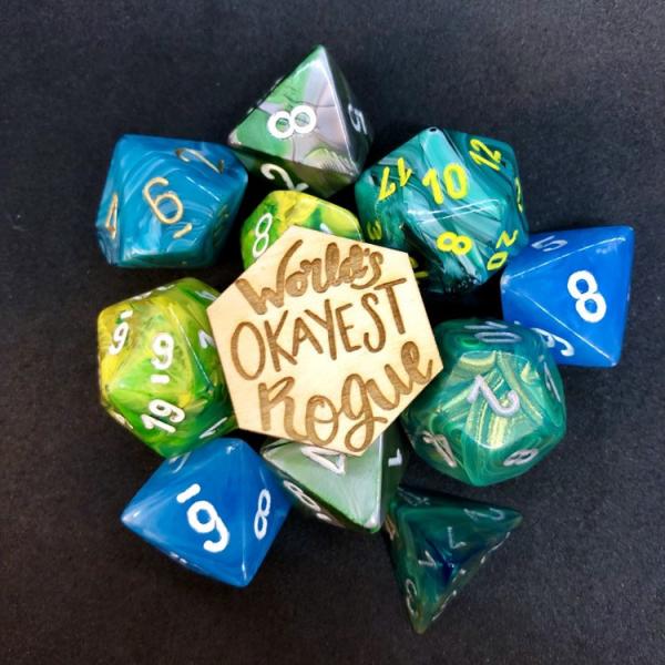 D&D Pin World's Okayest Rogue Pin picture