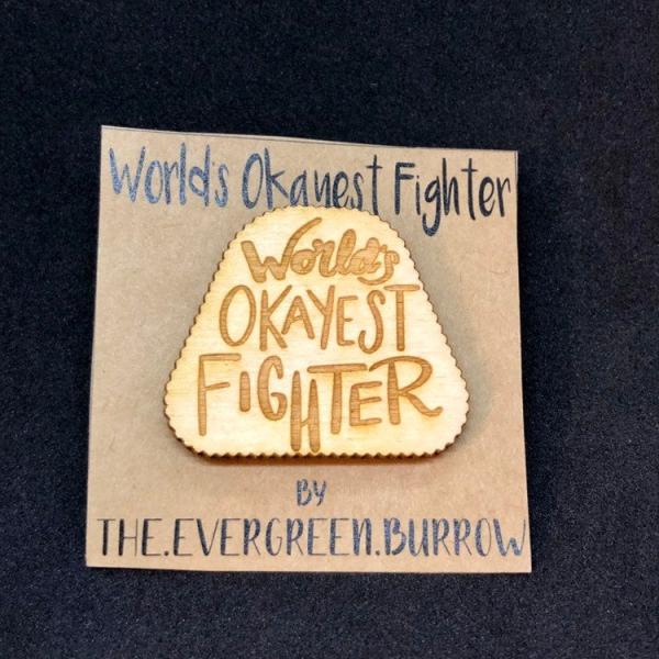 D&D Pin World's Okayest Fighter Pin picture