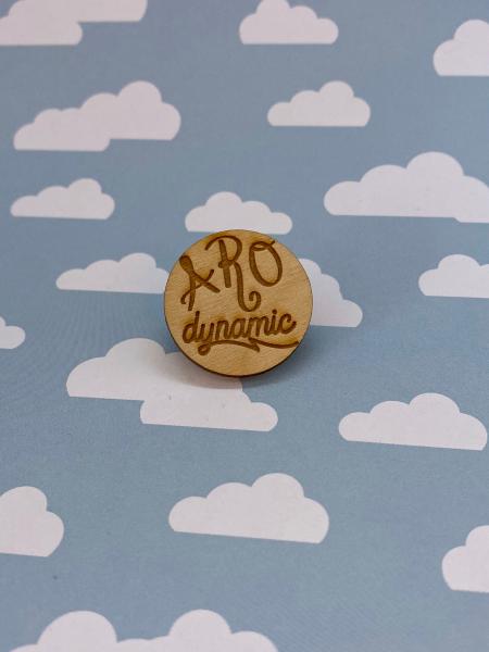 LGBTQ+ Wooden Pin- Aro-Dynamic picture