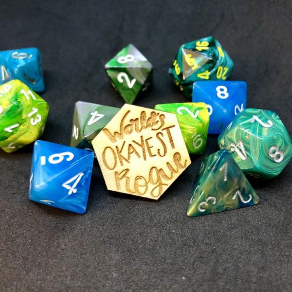 D&D Pin World's Okayest Rogue Pin picture